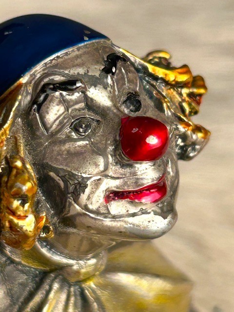 MIDA ARGENTO ITALIAN “CLOWN WITH BEACHBALL” .925 STERLING SILVER- RETIRED