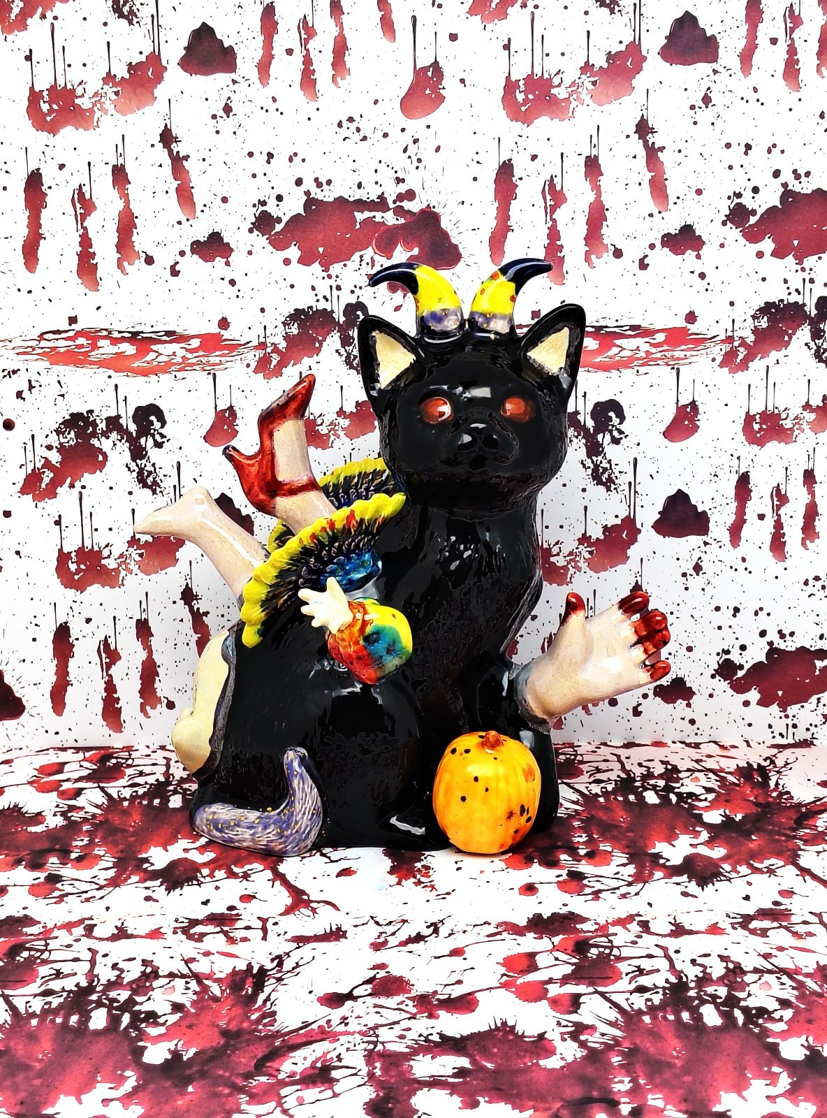 Assembly Line No. 13 – Original Handmade Ceramic Figurine Gothic Horror