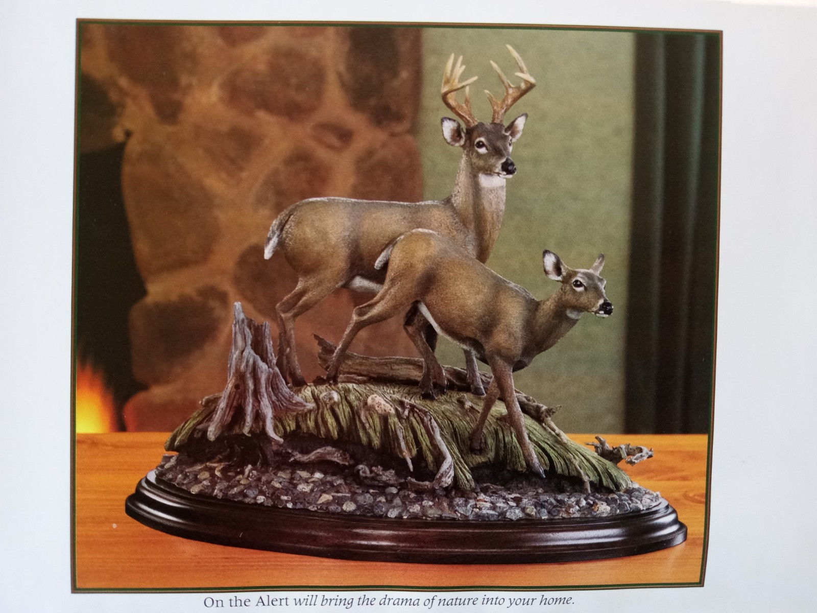 Danbury Mint ON THE ALERT Whitetail Deer Miller & Christensen PAPER BROCHURE
