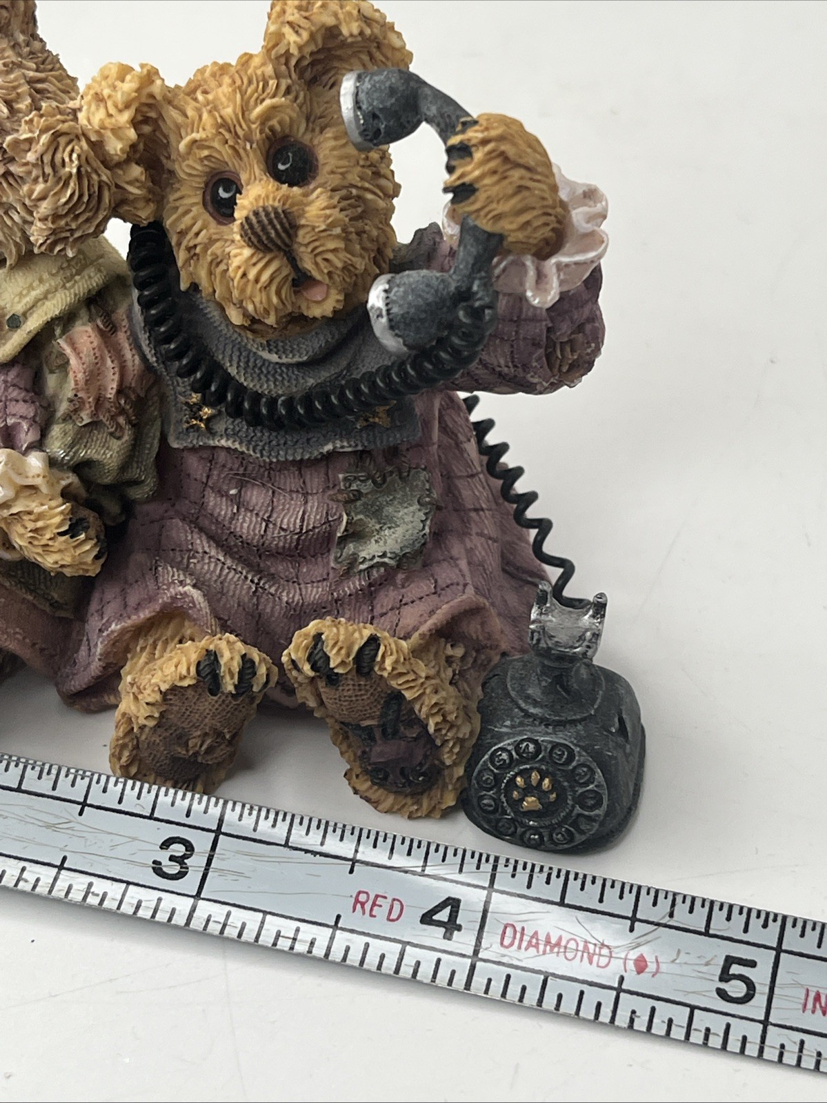 1999 Boyds Bears Alexandra and Belle Telephone Tied #227720 Bearstone Collection