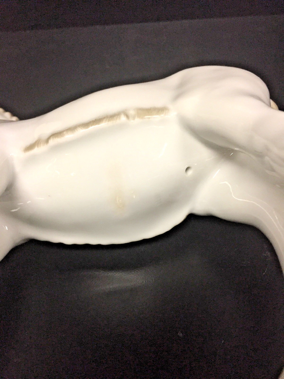 RARE HEREND ALBINO MULE, 9-3/8″ HIGH X 8.5″ WIDE