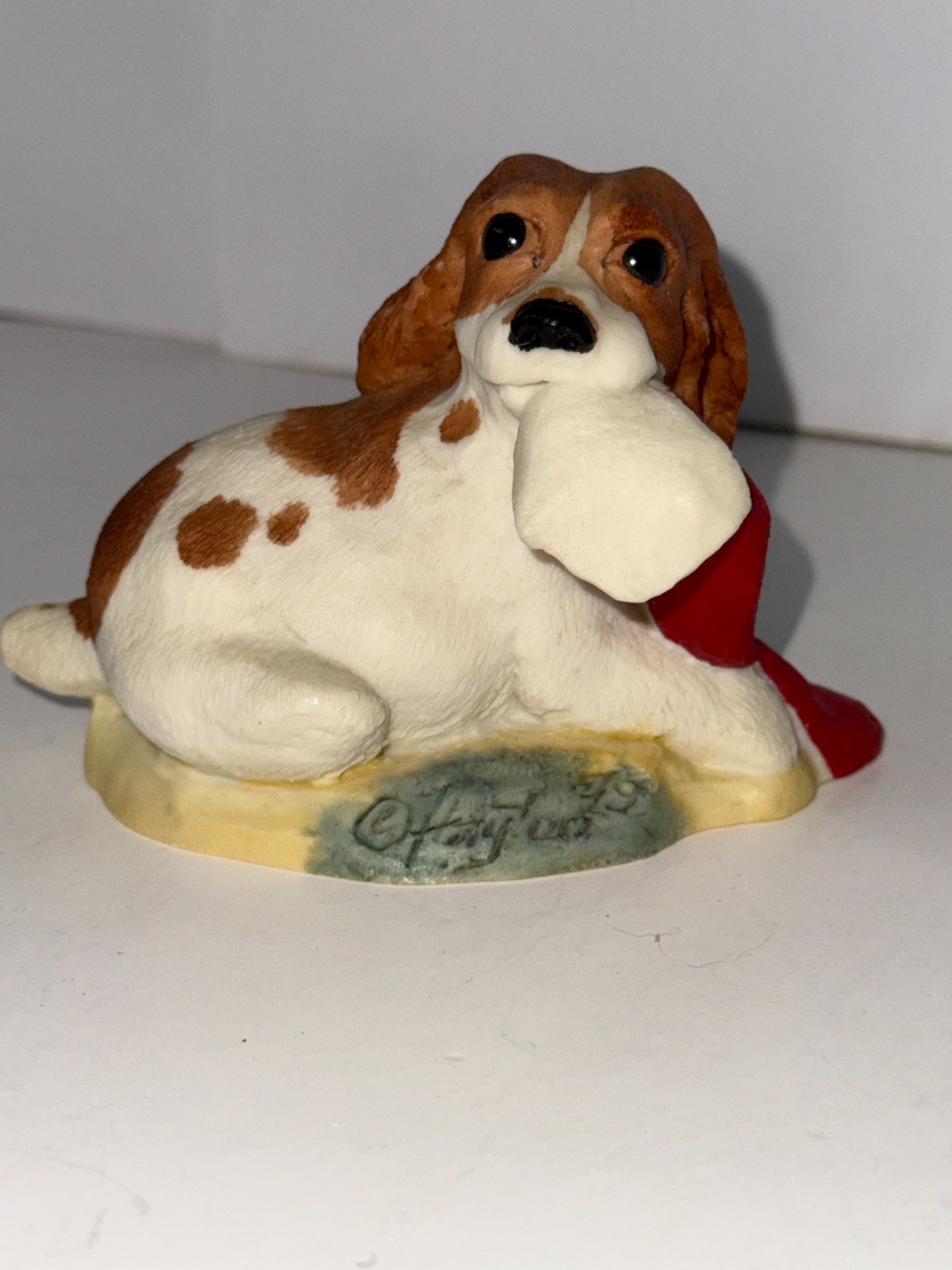 VTG 1979 Victor Hayton Signed Limited Edition #197 Cocker Spaniel Christmas Dog