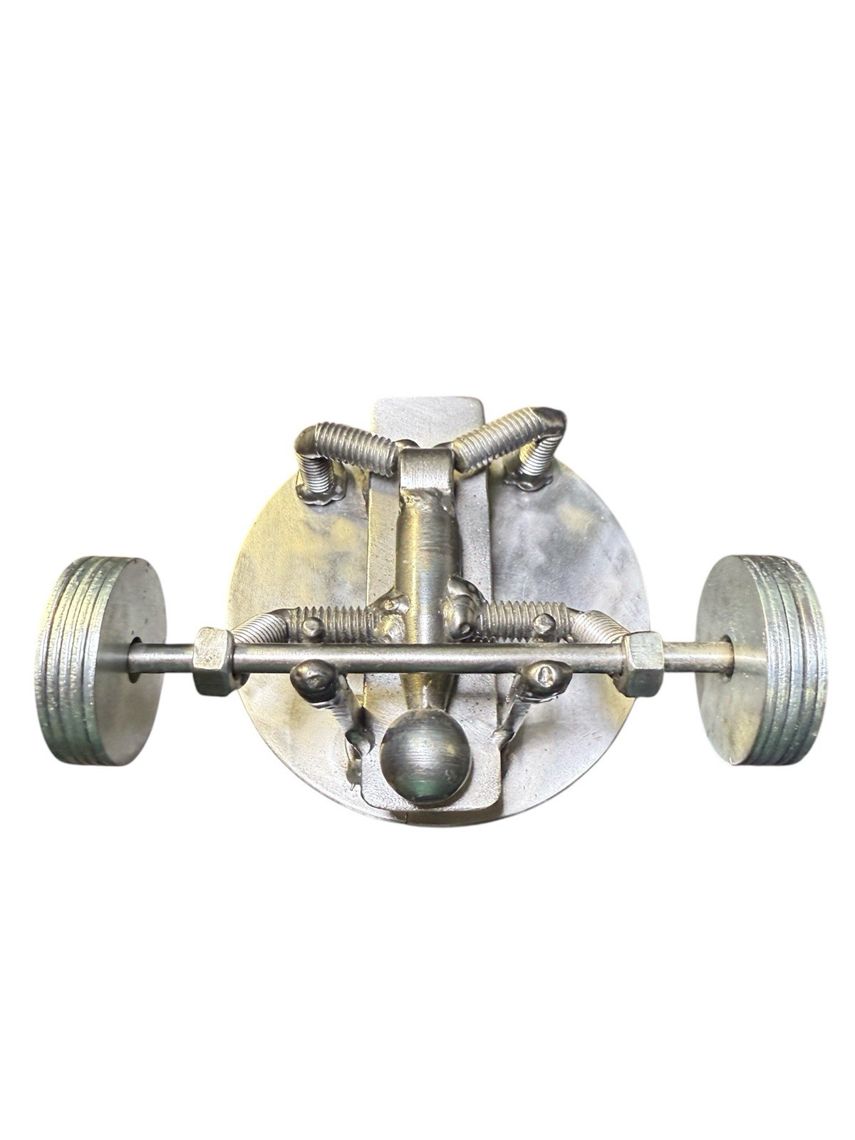Bench Press Weight Lifter, Metal Figurine , Body Builder Made In 2016
