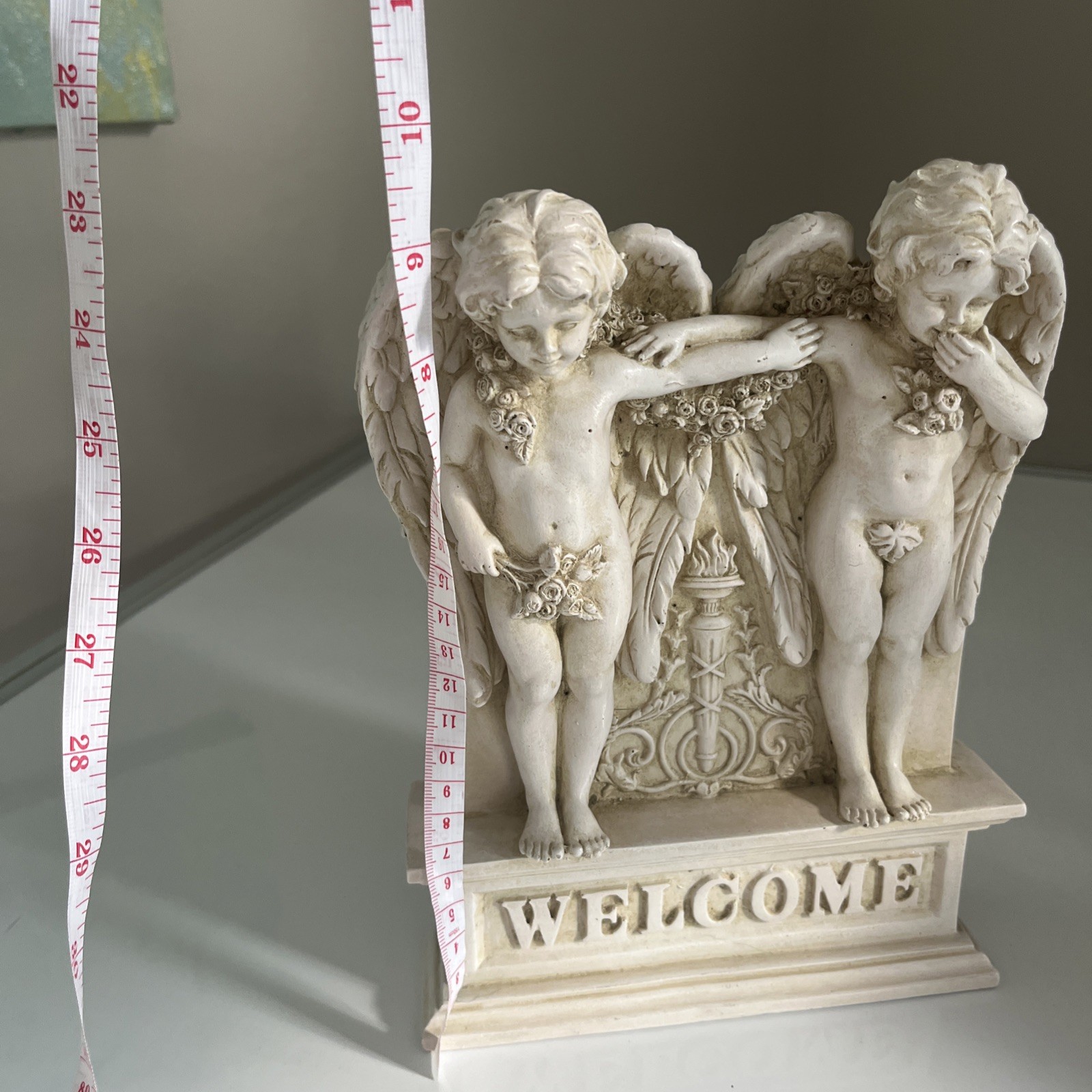 Angel Statue wall hanging welcome sign