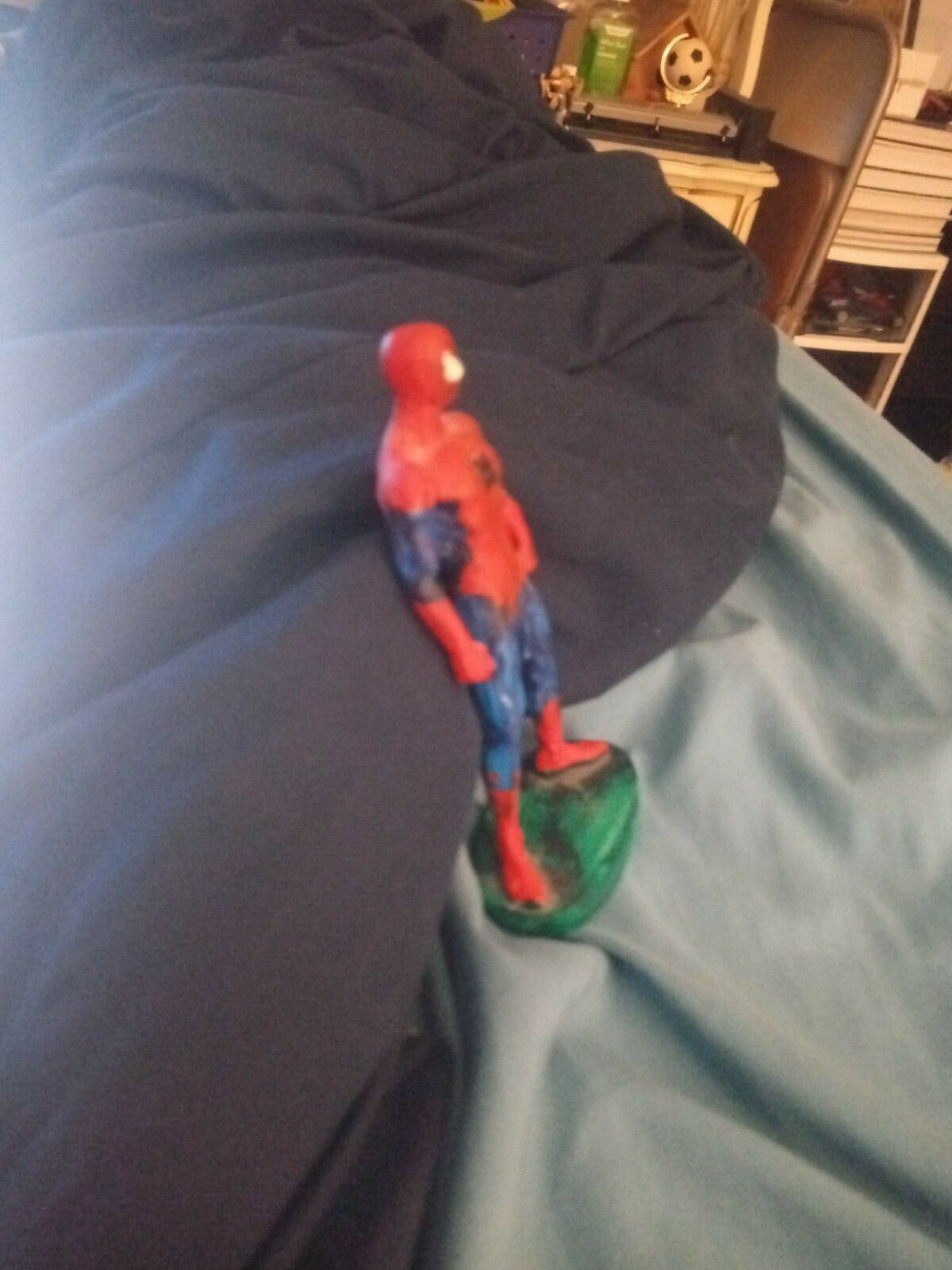 Hand painted and hand sculpted Spider-Man