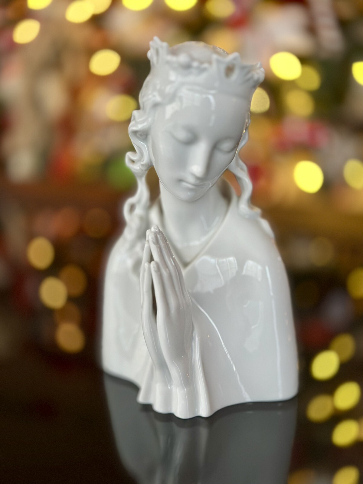 Breathtaking Signed Ida Schwetz Lehmann “Madonna” Figurine Augarten Porcelain