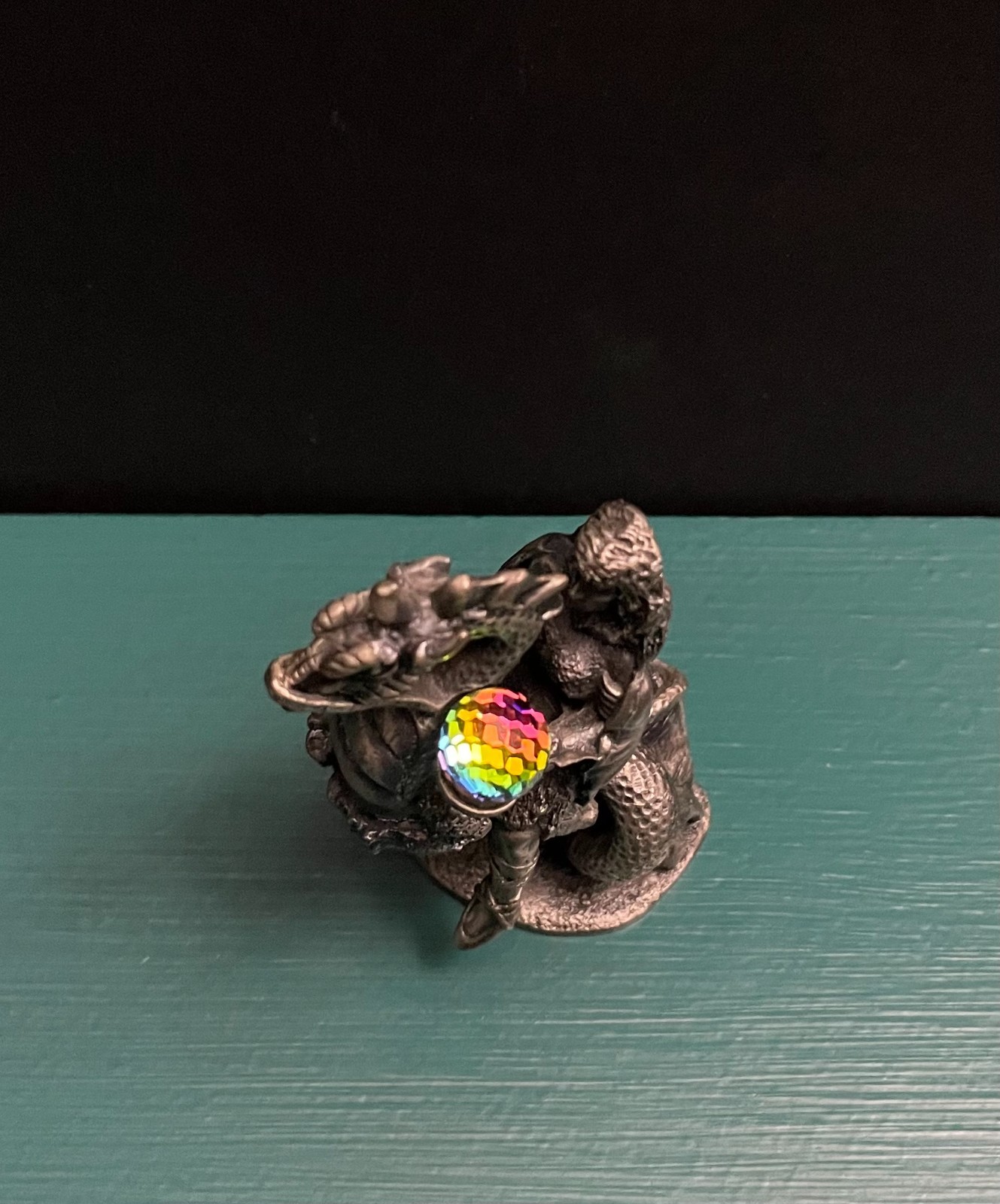Tudor Mint WAPW Pewter Mythology Female Dragon Rider Fantasy Figurine GOT LOTR
