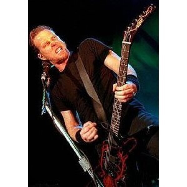 Mini ELK SKULL Guitar For METALLICA JAMES HETFIELD GIFT Memorabilia FREE STAND