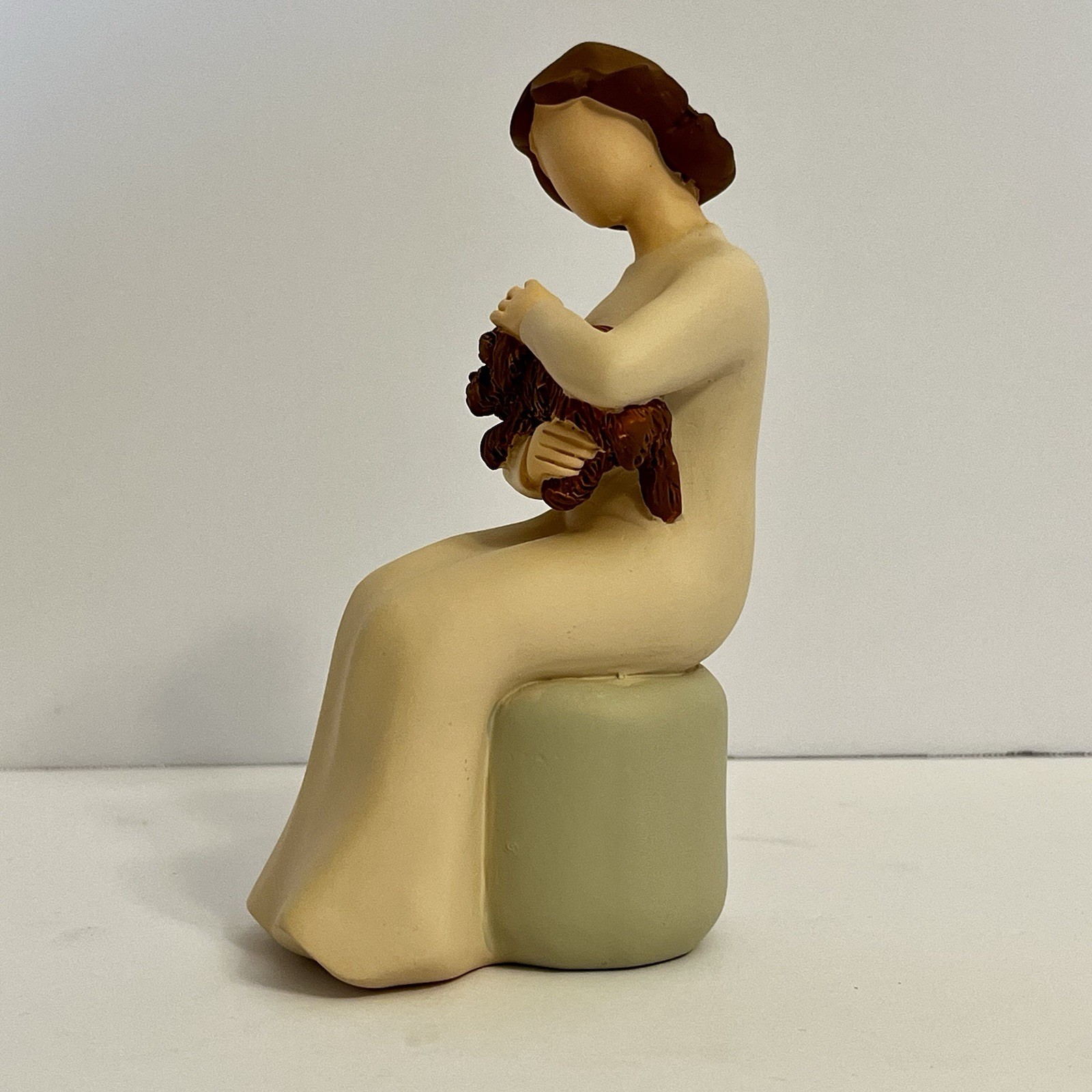 Loismery Lady With A Dog Figurine Keepsake – 5.5in Tall – Décor for dog lovers