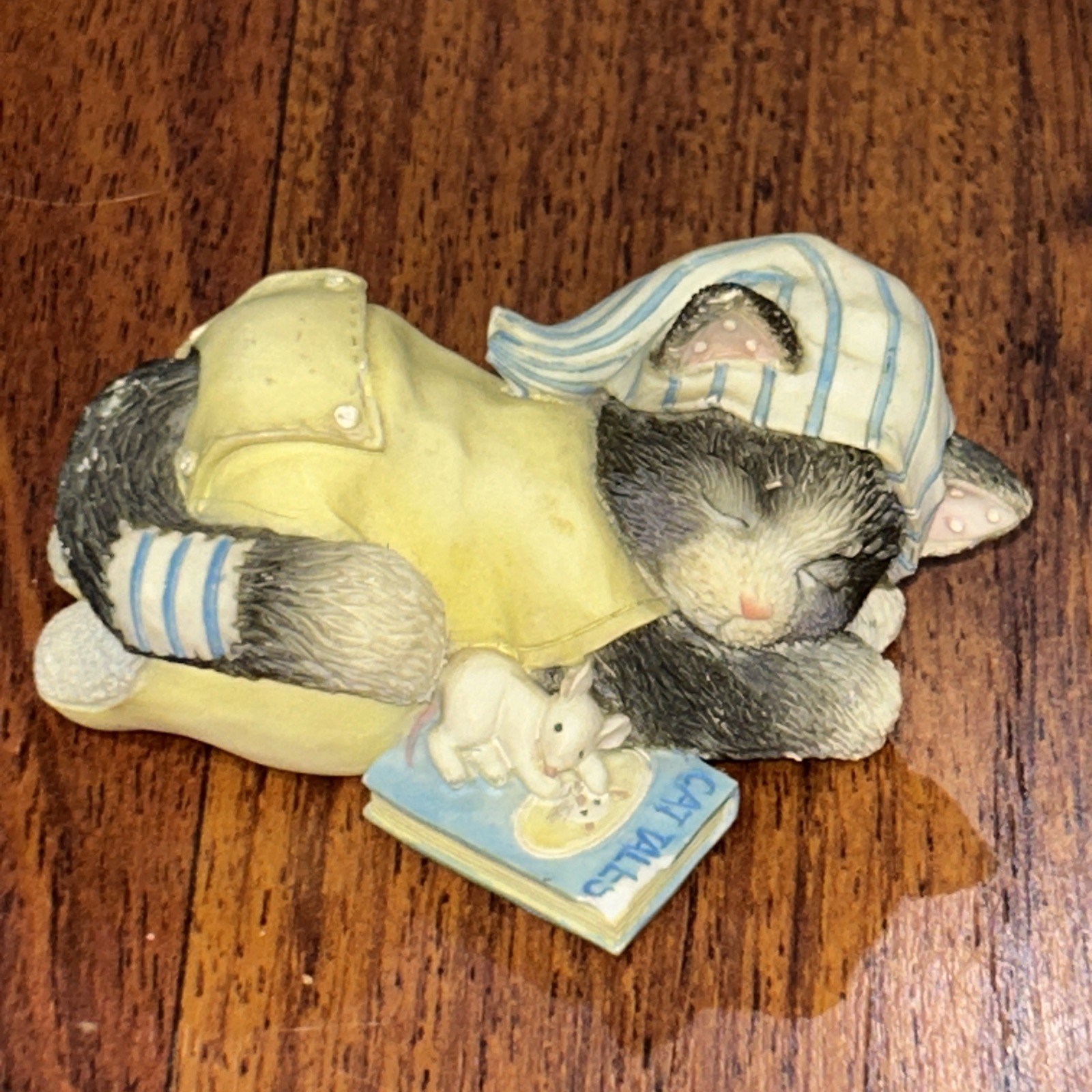 Enesco CALICO KITTENS “Cat Nap Dreams” FIGURINE 1996 Priscilla Hillman White
