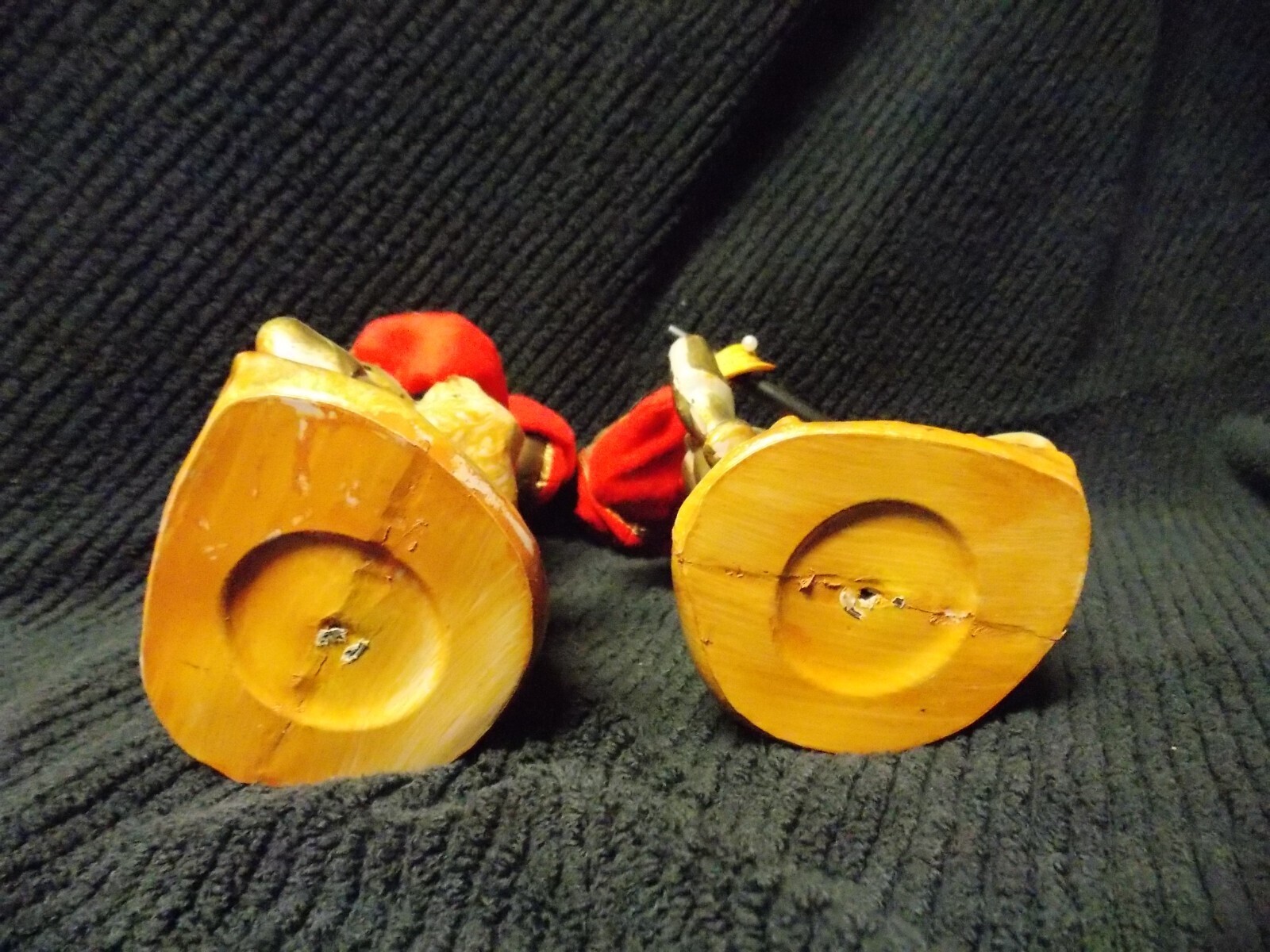set of 2 1960s vintage musician figures, asian inspired