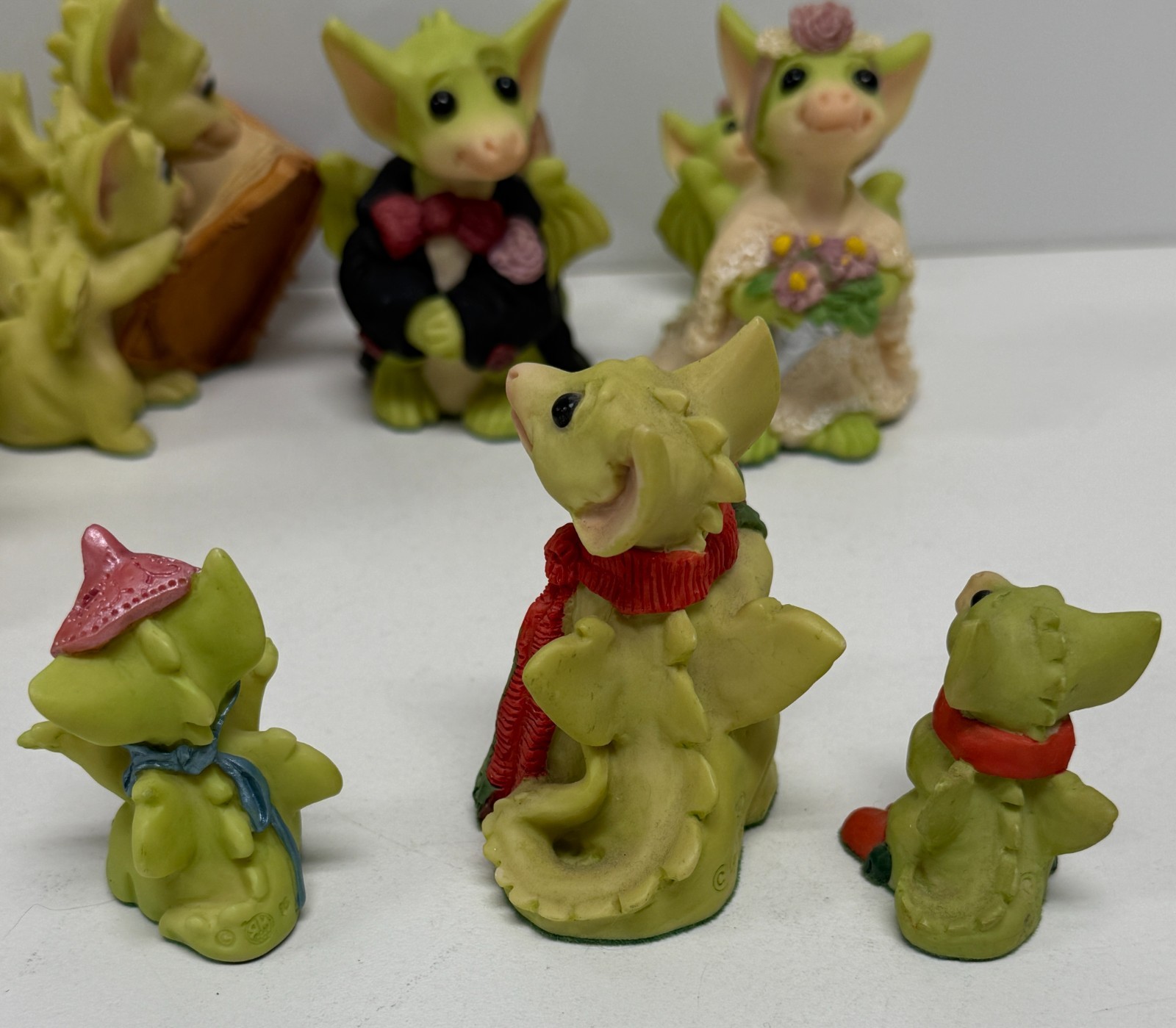 Lot of 14 Whimsical World of Pocket Dragons Figurines Real Musgrave Vintage 90s