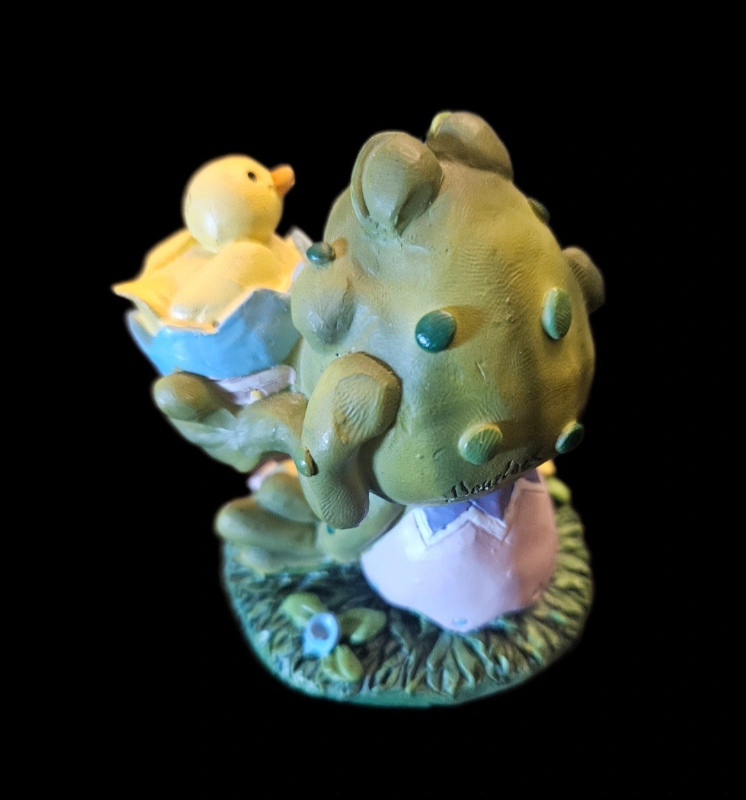 Vintage Russ Berrie Toadily Yours Easter Frog Figurine Lot of 3 Set Douglas Harr