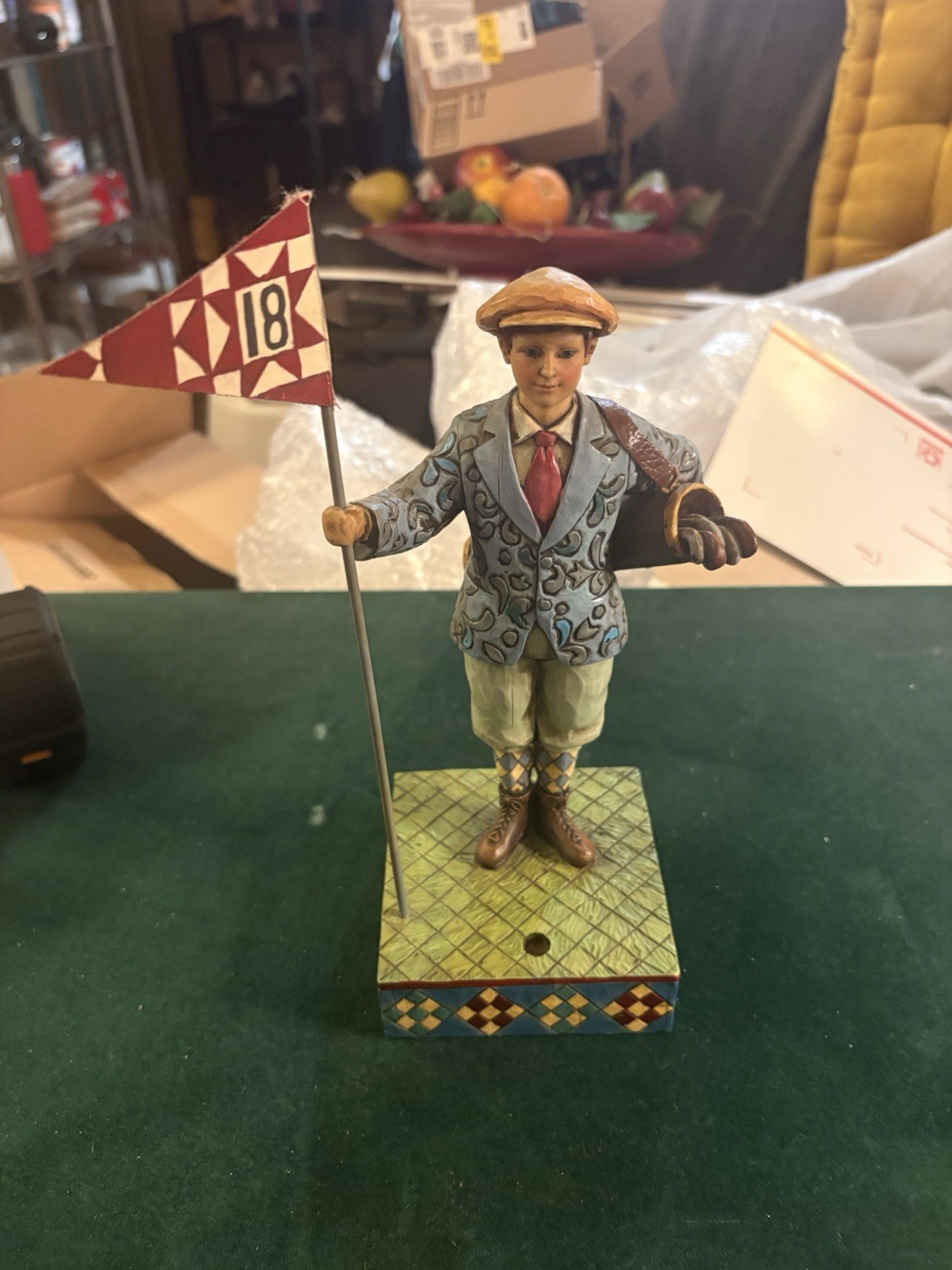 Jim Shore Heartwood Creek Golfer Figurine 4005231 Retired 2005 Golf 18th Hole