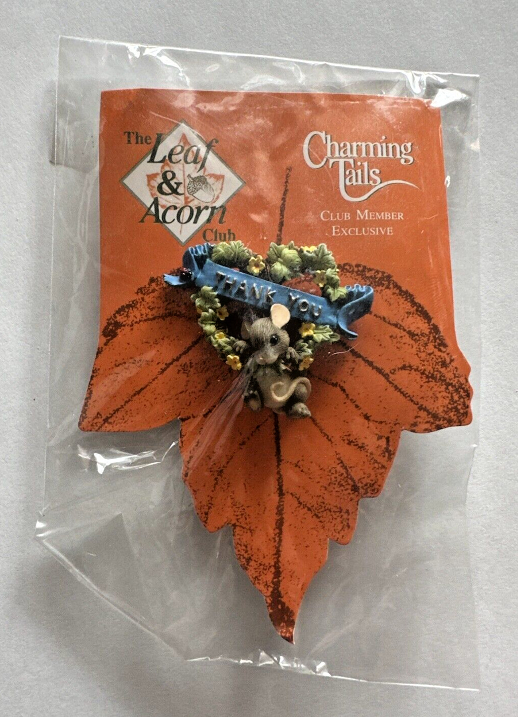 Charming Tails-Lapel Pin-Thank You-Leaf & Acorn Club-Member Exclusive Dean Griff
