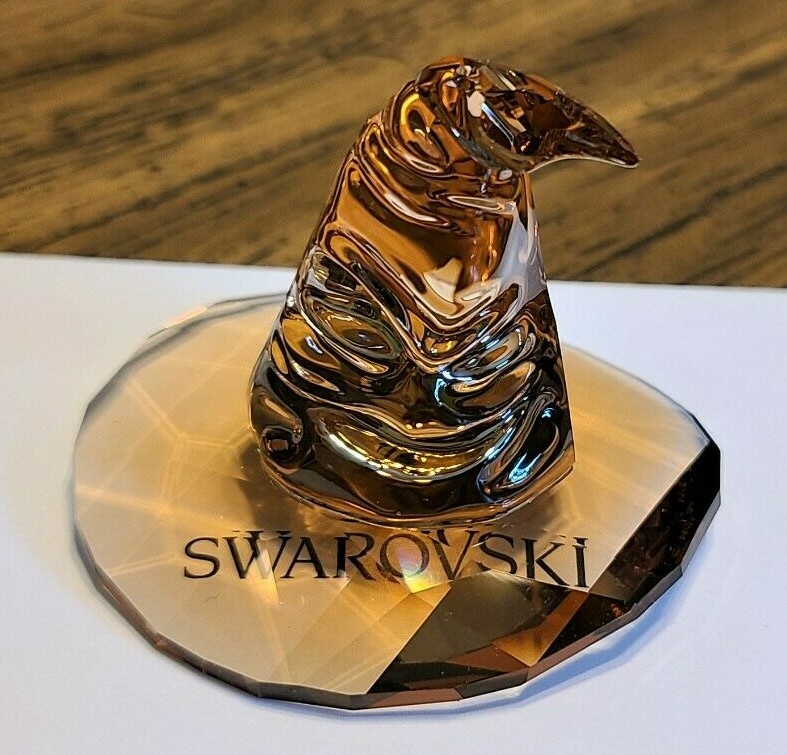 🎩 Swarovski Crystal 2021 WB Inc. HARRY POTTER Hogwarts Sorting Hat Figurine NIB