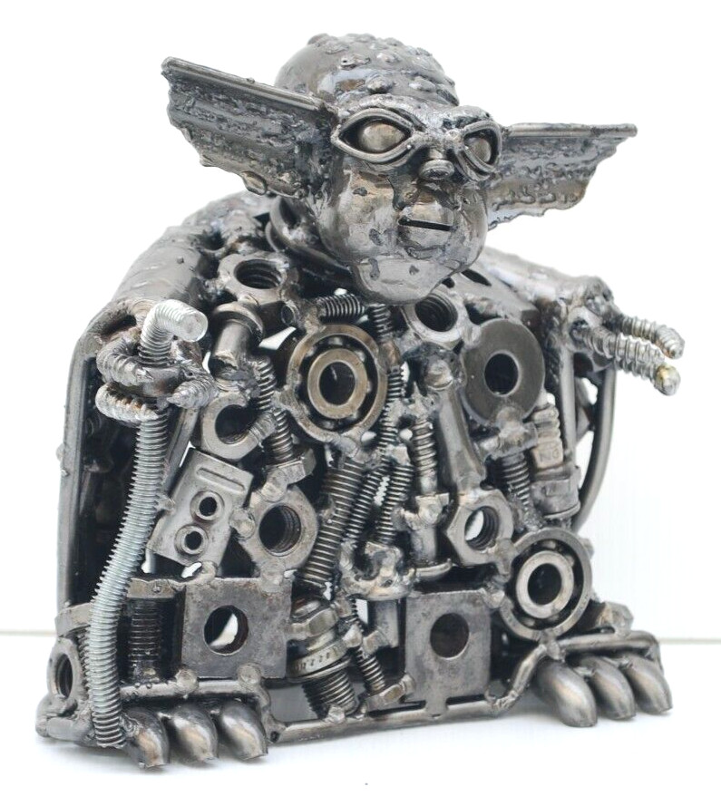 Yoda Star War recycled metal sculpture, Father day gift for dad, Gift for son