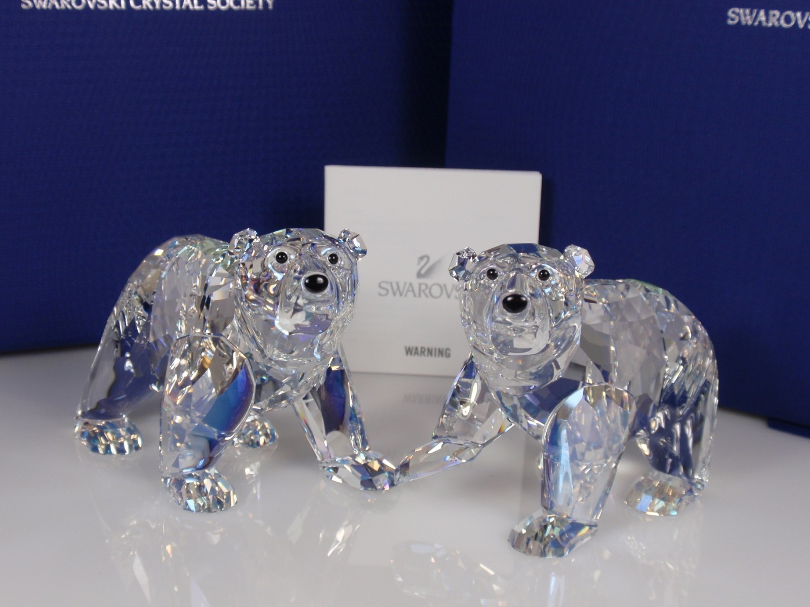 Swarovski SCS 2012 Polar Bear Cubs, Moonlight MIB #1079156
