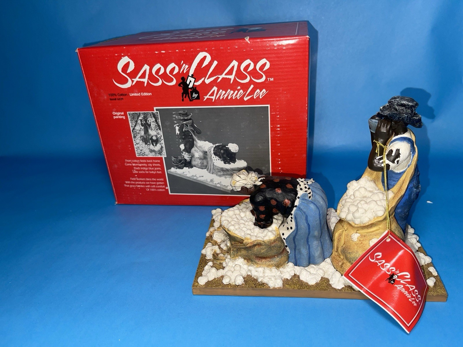 Annie Lee Sass ’n Class 100% Cotton Figurine 2001 Limited Ed w/ Box Tag African
