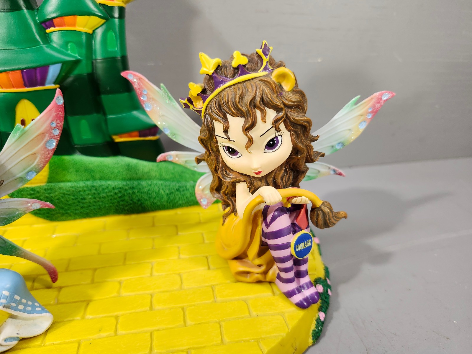The Hamilton Collection Fairies Wizard of Oz Emerald City w/ 3 Figurines *READ*