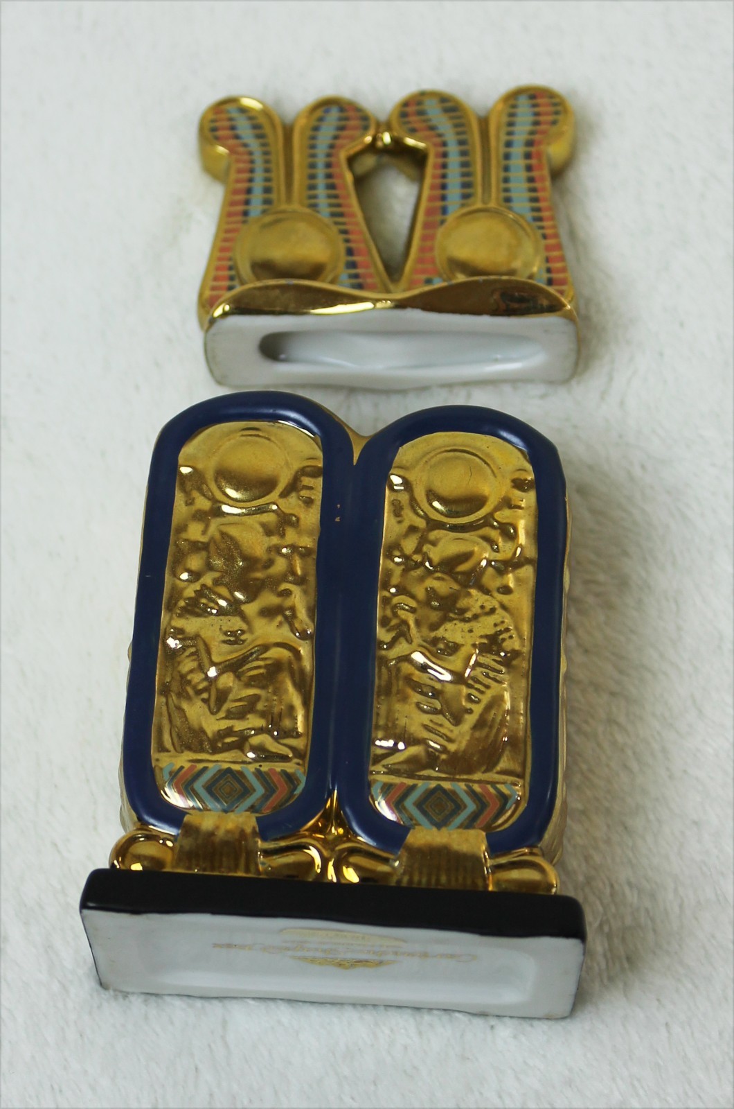 Double Cartouche-Shaped Container Franklin Mint Treasures of Tutankhamun 1989