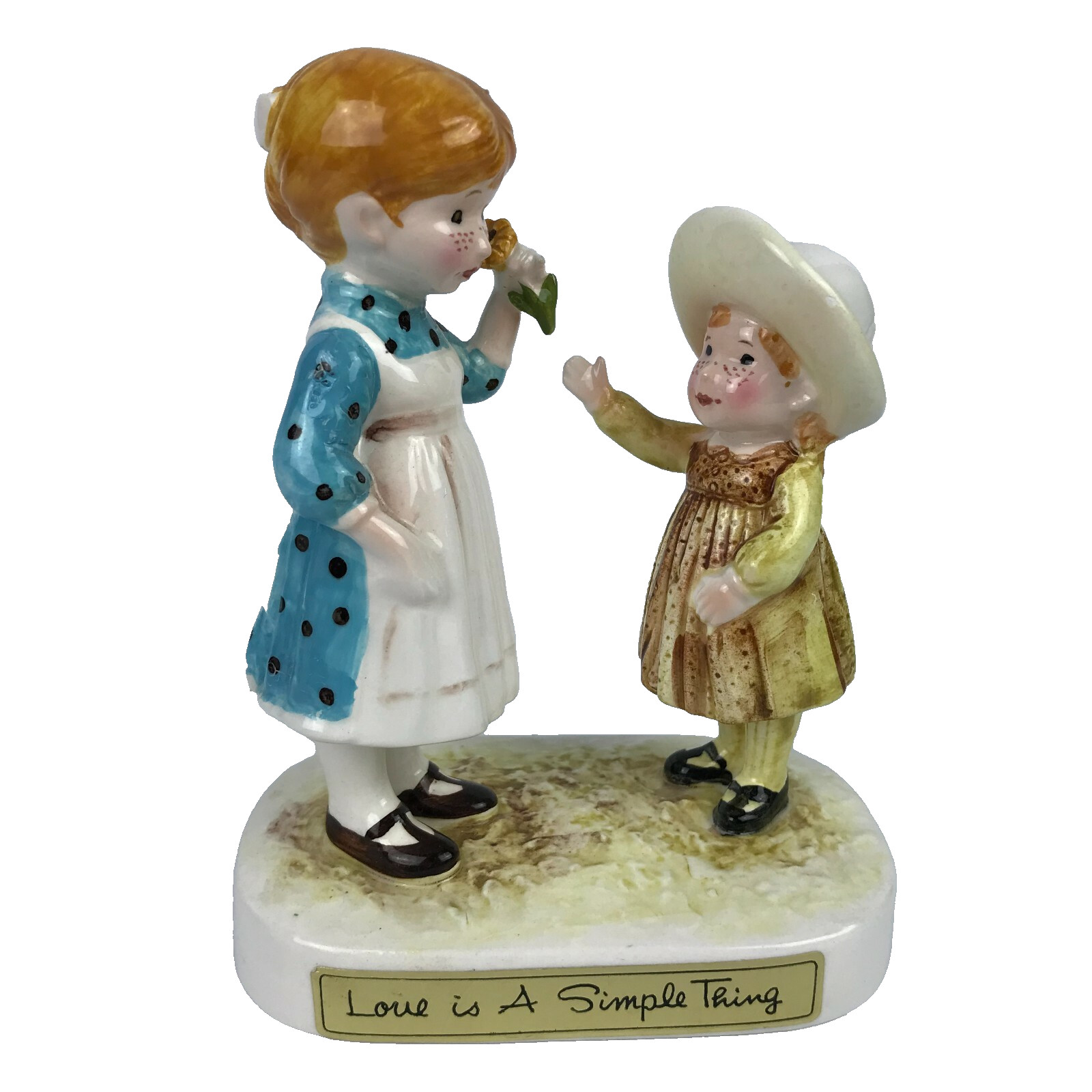 VTG American Greeting Corp “Love Is A Simple Thing” Figurine 500HHF-1 Girl Japan