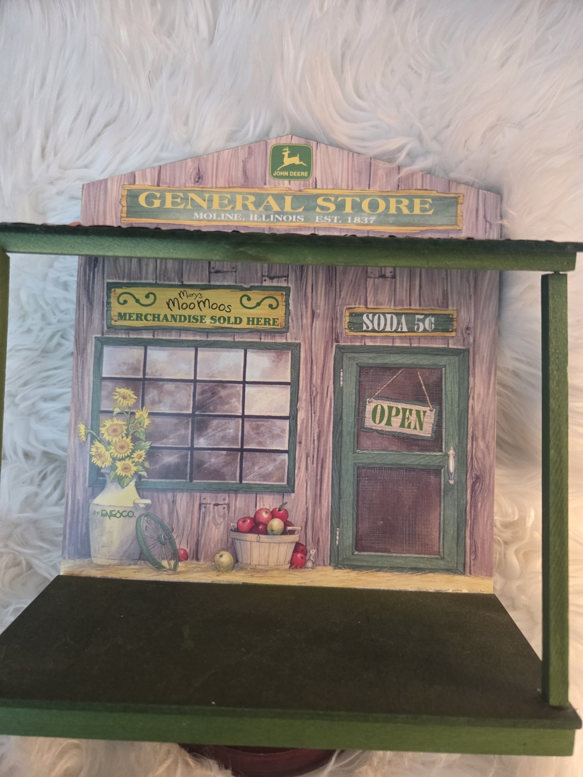 Mary’s Moo Moos John Deer General Store Display + Boy/Combine Enesco Rare HTF