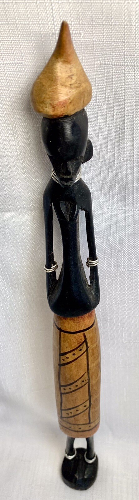 African Maasai Tribal Hand Carved Wooden Figurine 32cm