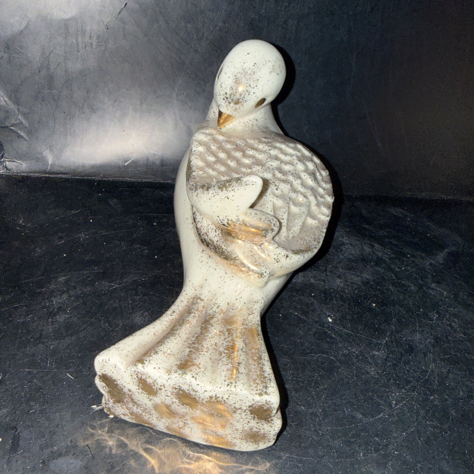 Vintage 1950’s Pigeon/Dove Ceramic Figurine 8” Long 5” Tall
