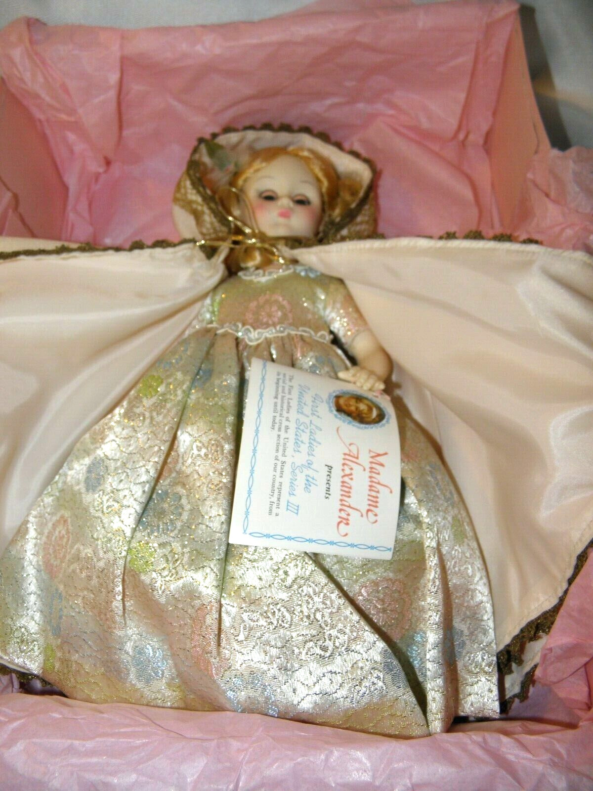 Vintage MADAME ALEXANDER FIRST LADY SERIES~MARTHA JOHNSON PATTERSON NEW/ OLD STK