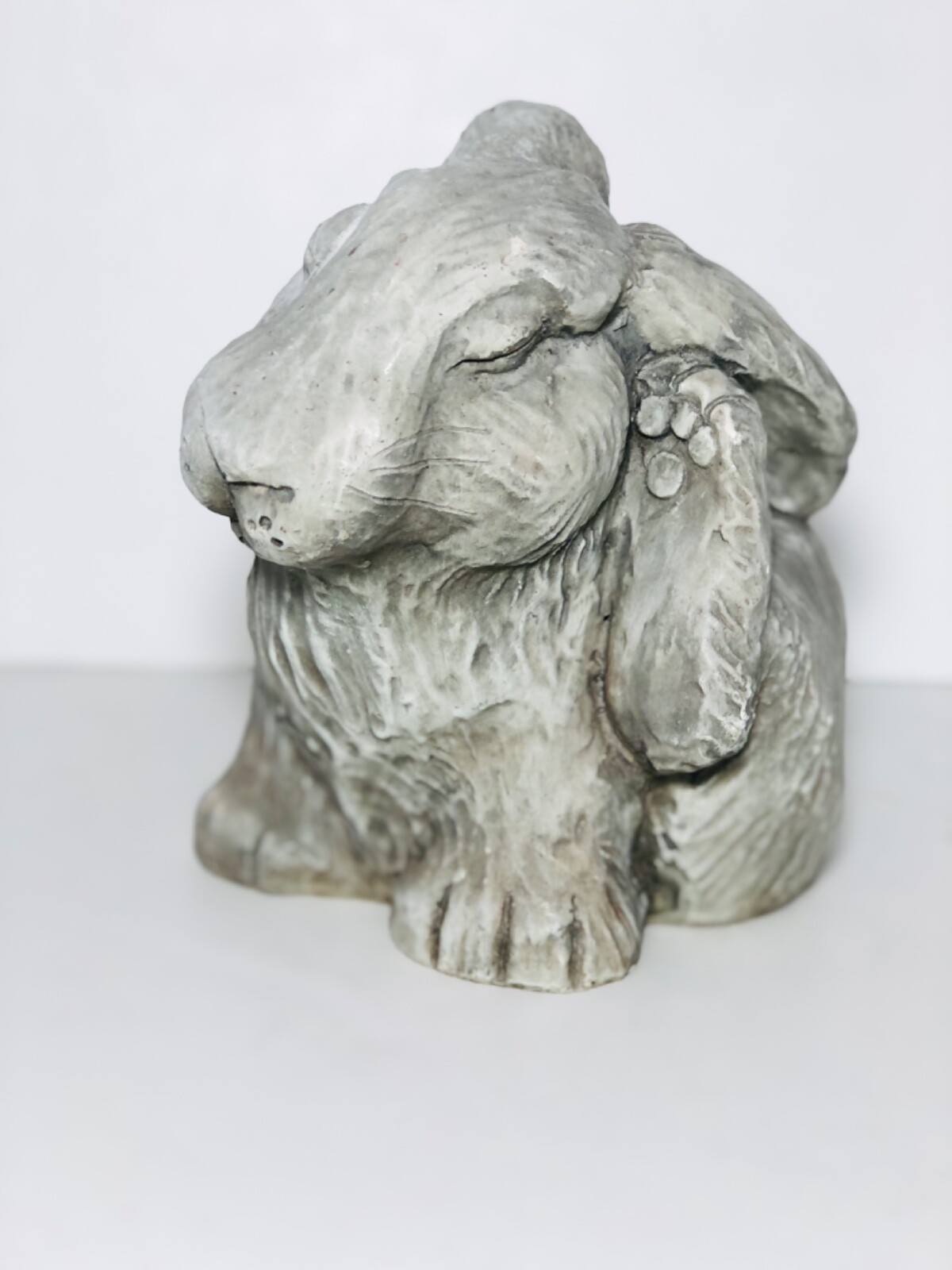 Vintage Telle M Stein Rabbit Stone Easter Bunny Indoor Outdoor Composite 2003