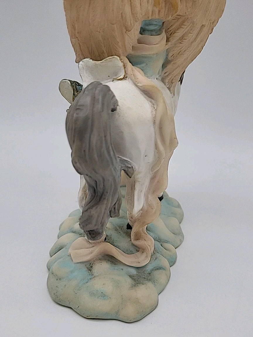 Angel on a White Horse Figurine Pastels Collection by Young’s Inc. Fairy Pixie