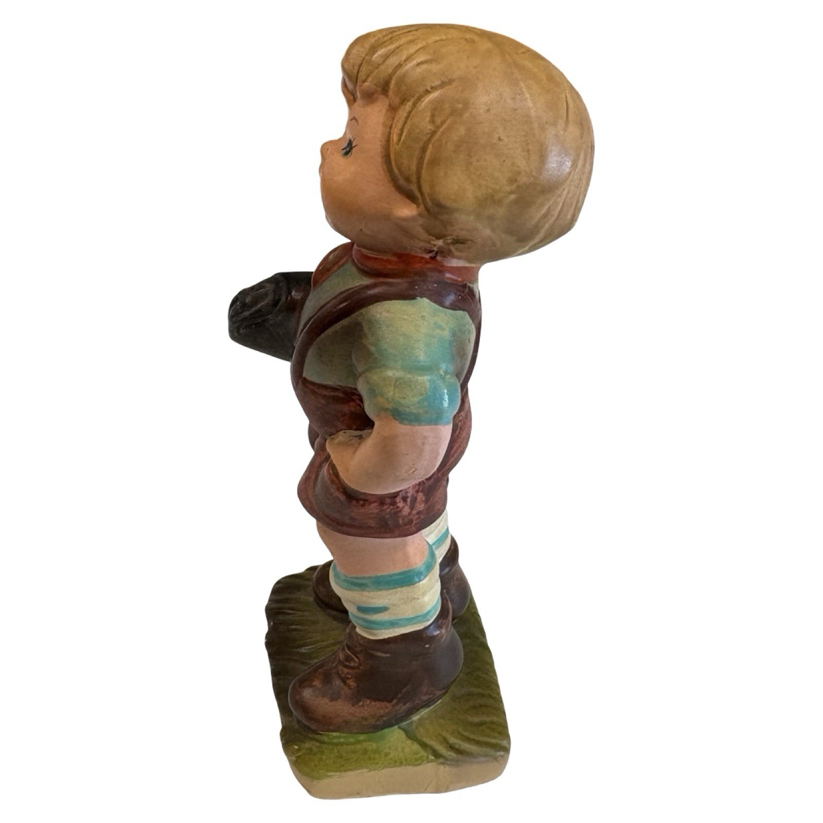 Vintage Hummel Style Boy Figurine Sri Lanka Hand Pocket