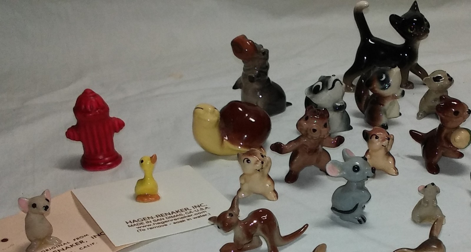 Vintage Hagen Renaker Miniature Animal Figurines Lot Of 50, Some Rare