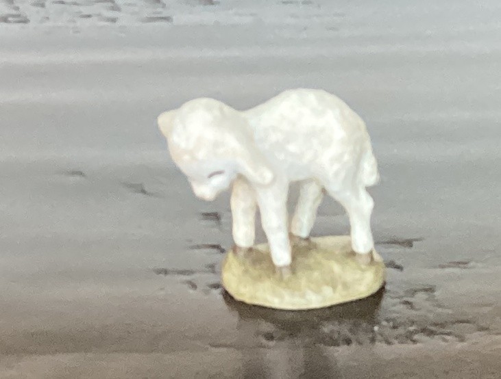 3″ SCALE ANRI FERRANDIZ NATIVITY SHEEP WOODCARVING LAMB