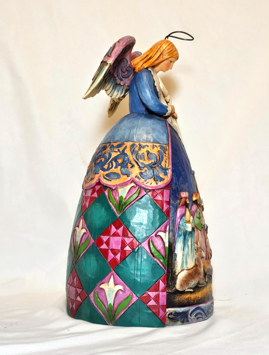 Jim Shore A Star Shall Guide Us Angel Nativity Scene Gown 2005 C4003273