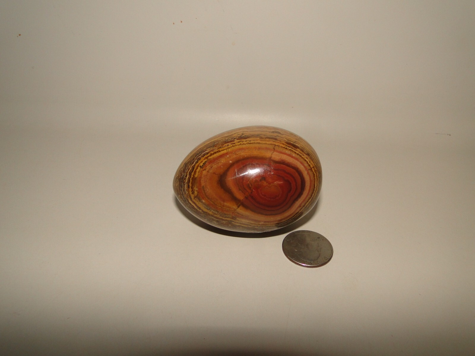 Brown& Beige Marbled Marble Decorative Easter Egg, 2 7/8″ Large Goose Size