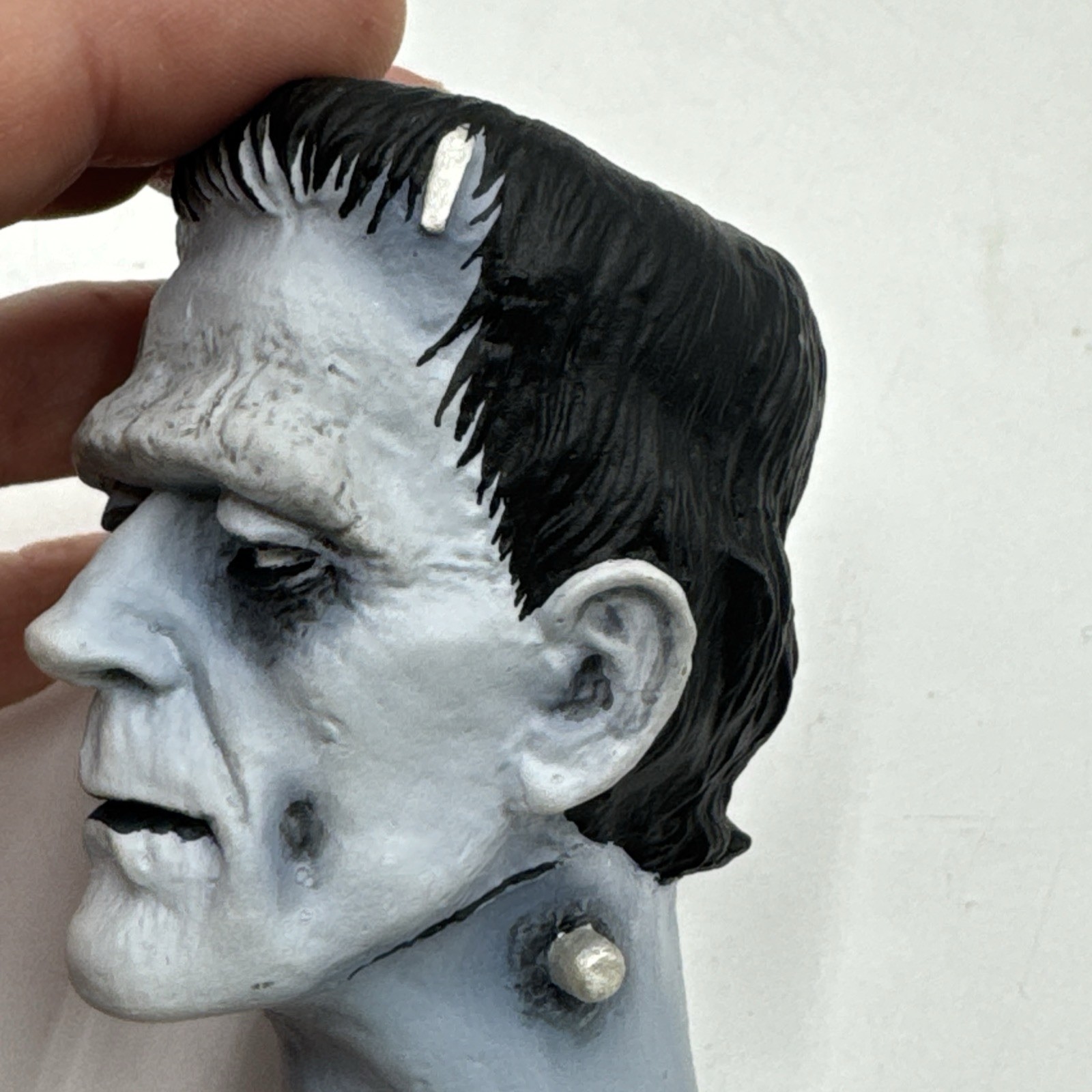 3” Frankenstein Monster Small Bust Head Custom Made? Resin Painted Universal
