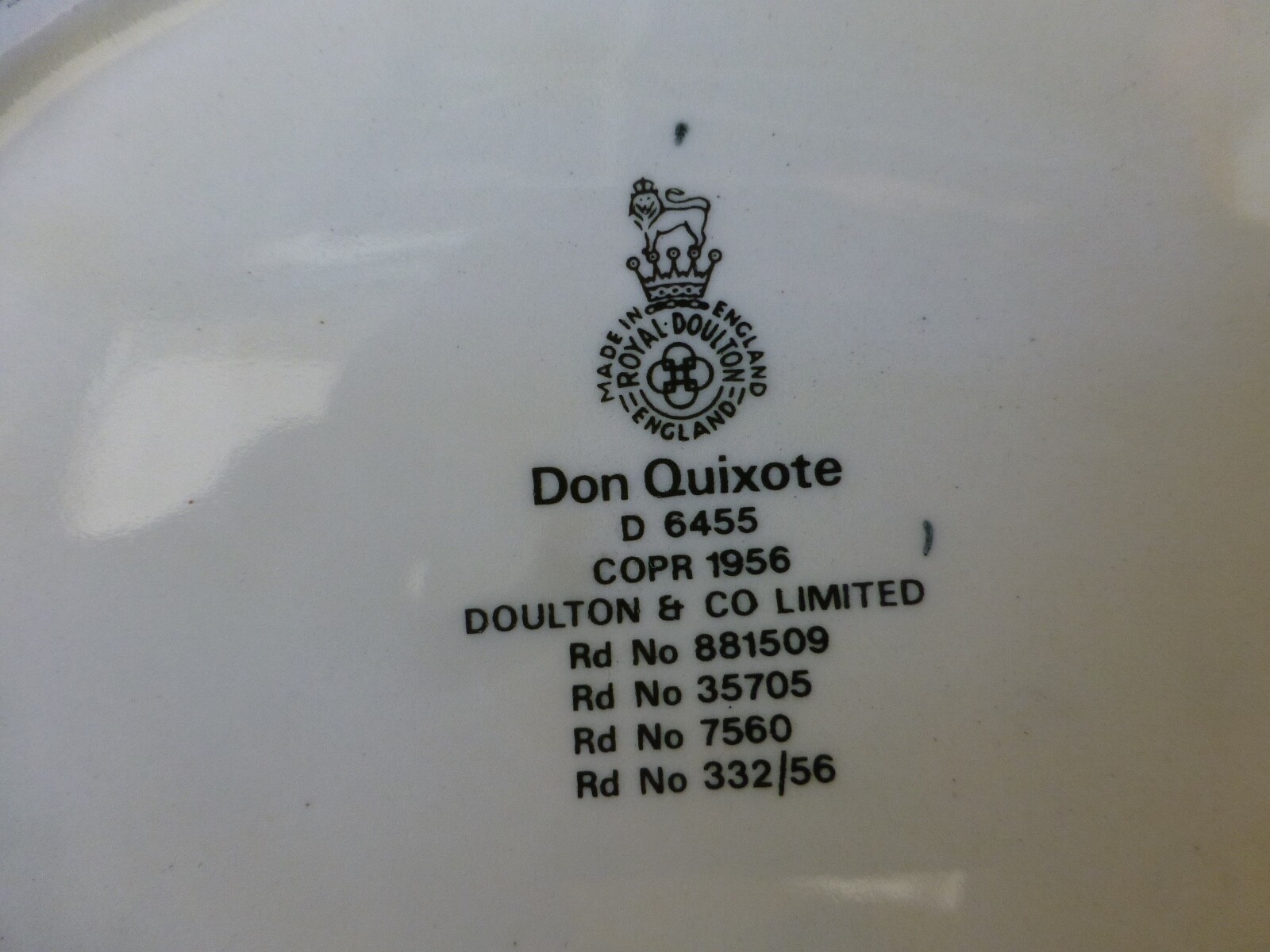 Vintage Royal Doulton 1956 Don Quixote Toby Jug 7 5/8″
