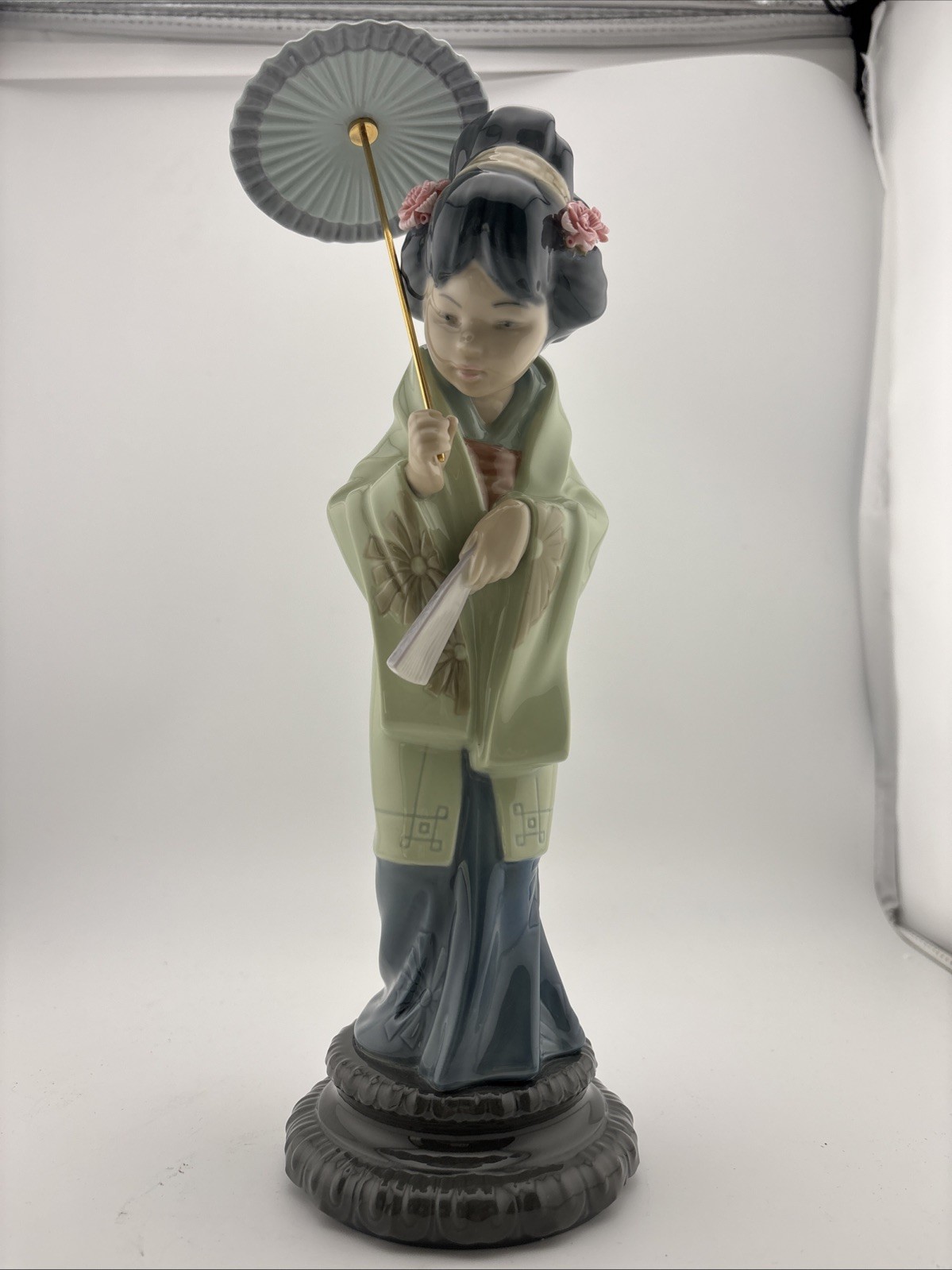 Lladro Geisha Girl With Parasol Figurine #4988 Japanesita Sombrilla Spring