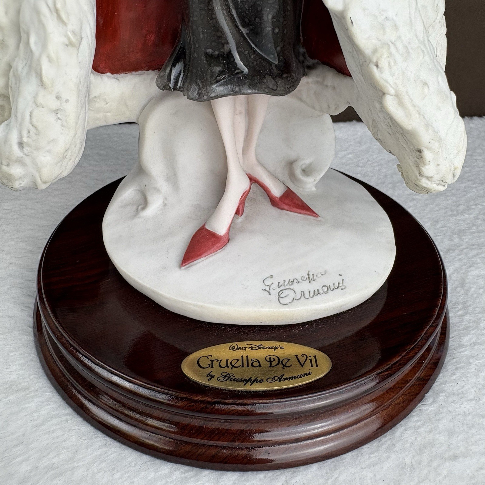 Vtg 2002 Giuseppe Armani Walt Disney 101 Dalmatians Cruella de Vil 12.5″ Statue