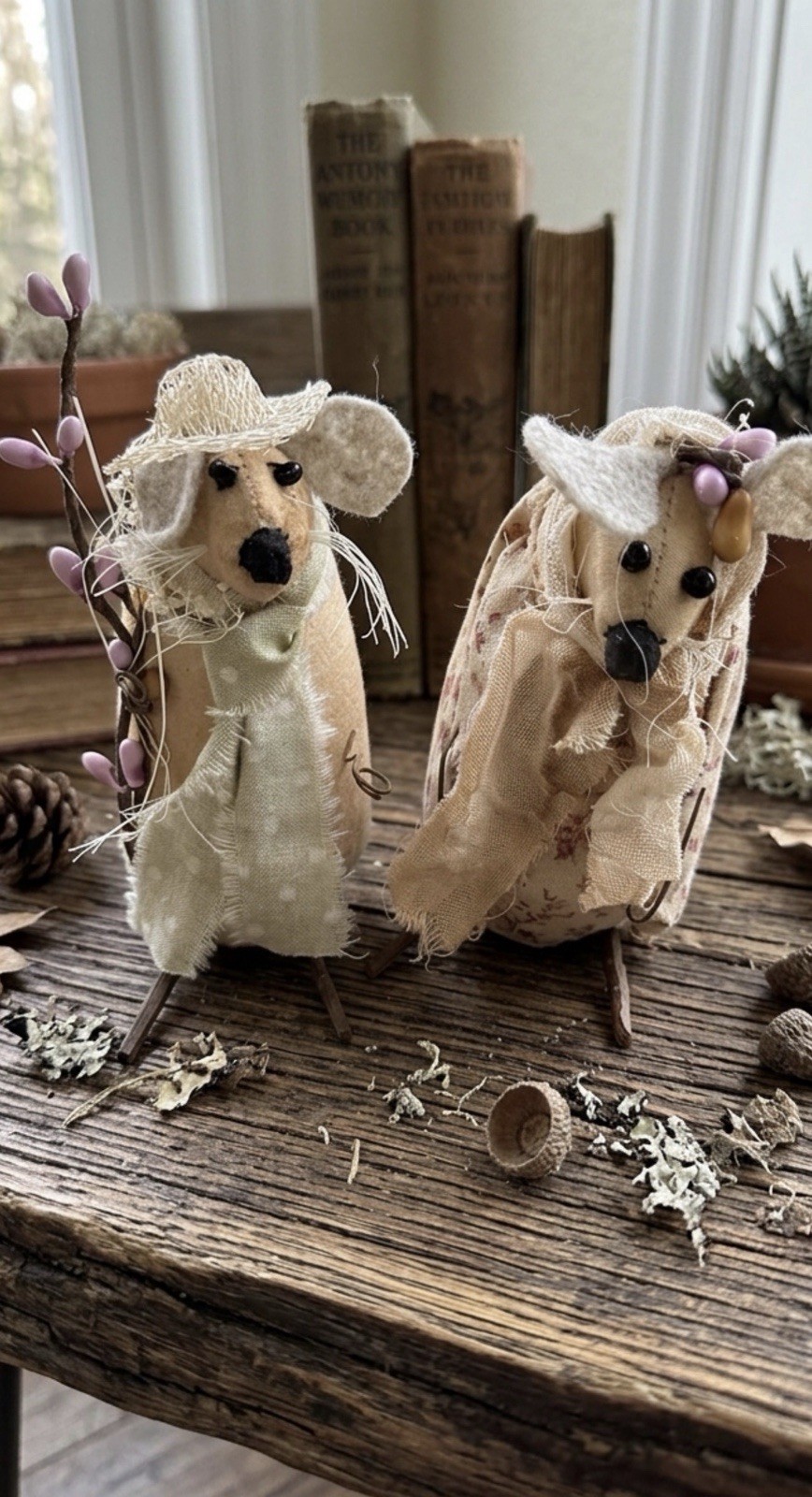 Handmade Sweetheart Mouse Couple