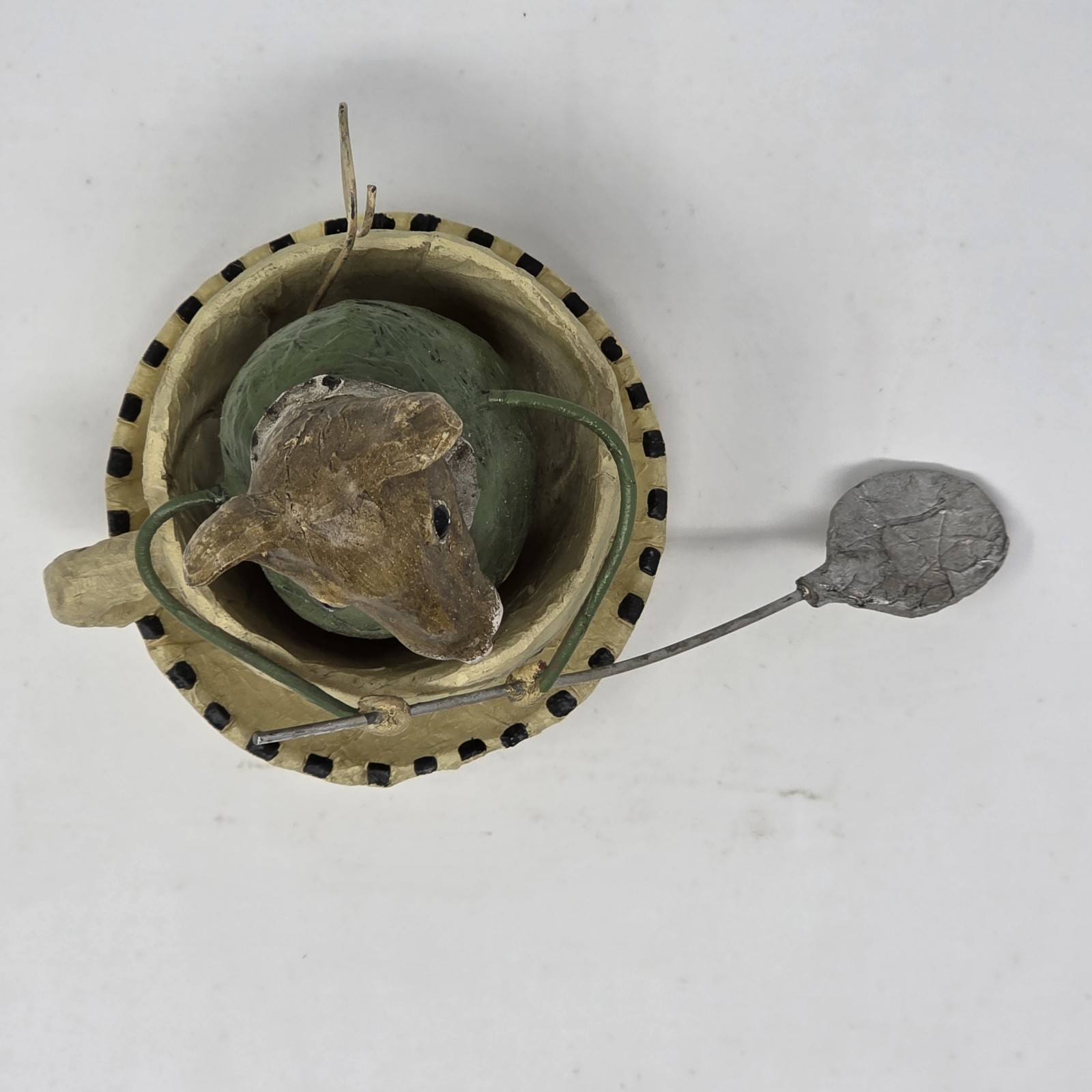 Lori Mitchell Mouse Gullivers Travels Tea Time Teacup Boat Folk Art Spoon pad