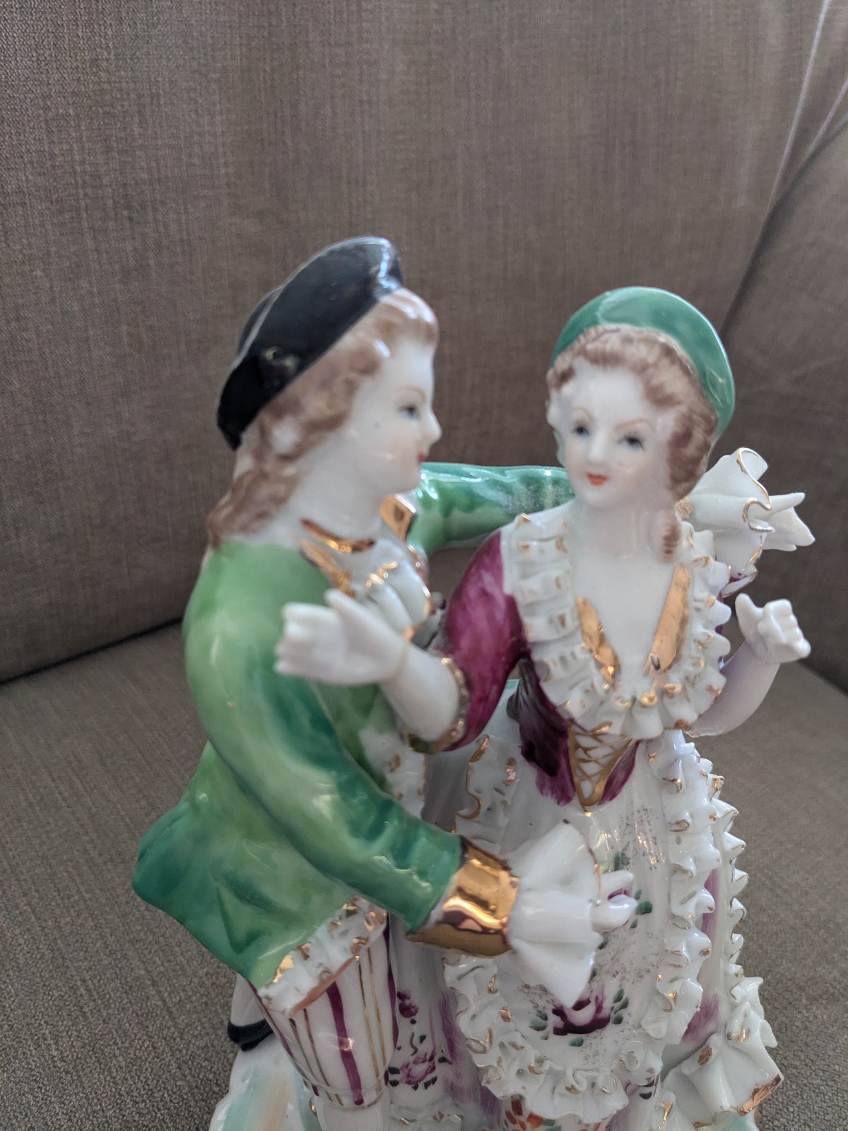 Porcelain Dancing Figurines Vintage