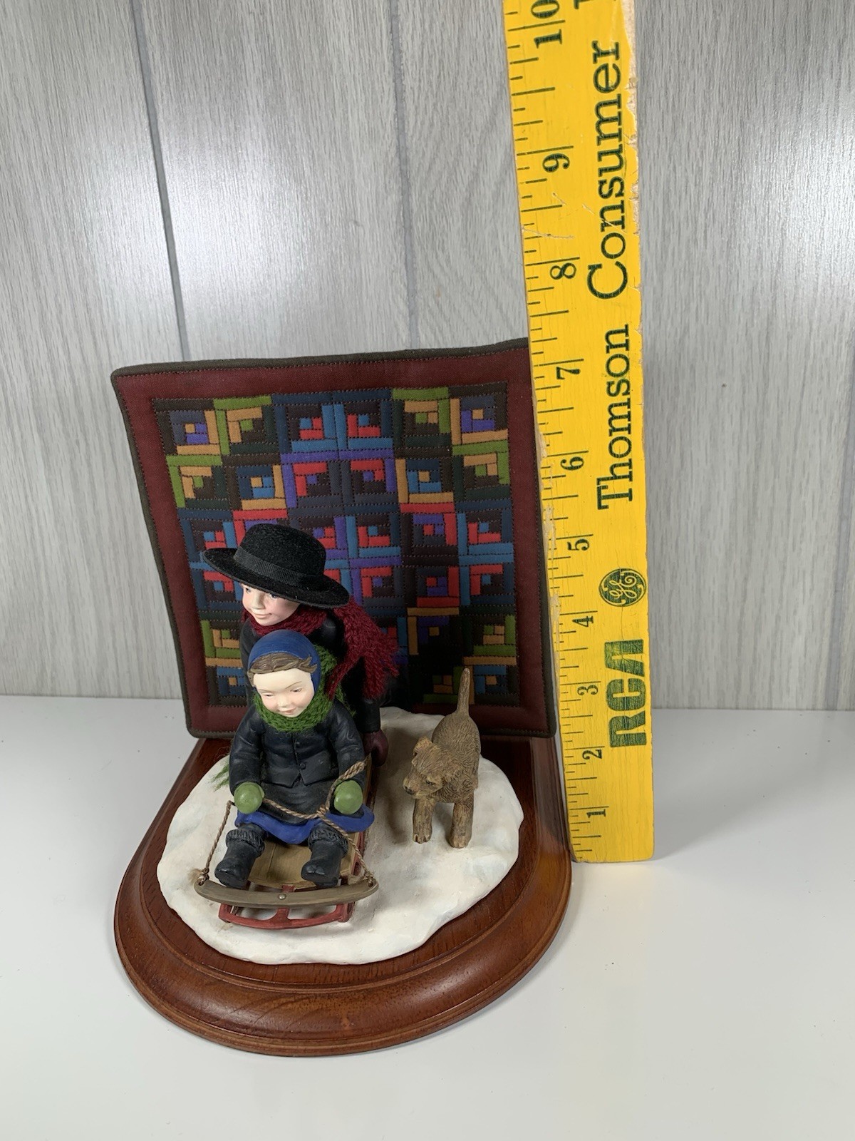 The Amish Heritage Collection SLEDDING TOGETHER 1993 First Issue Limited #30024