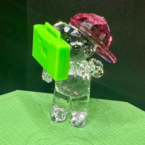 Swarovski Kris Bear 90’s Party Figurine | Retired 2023 Crystal Collectible NIB