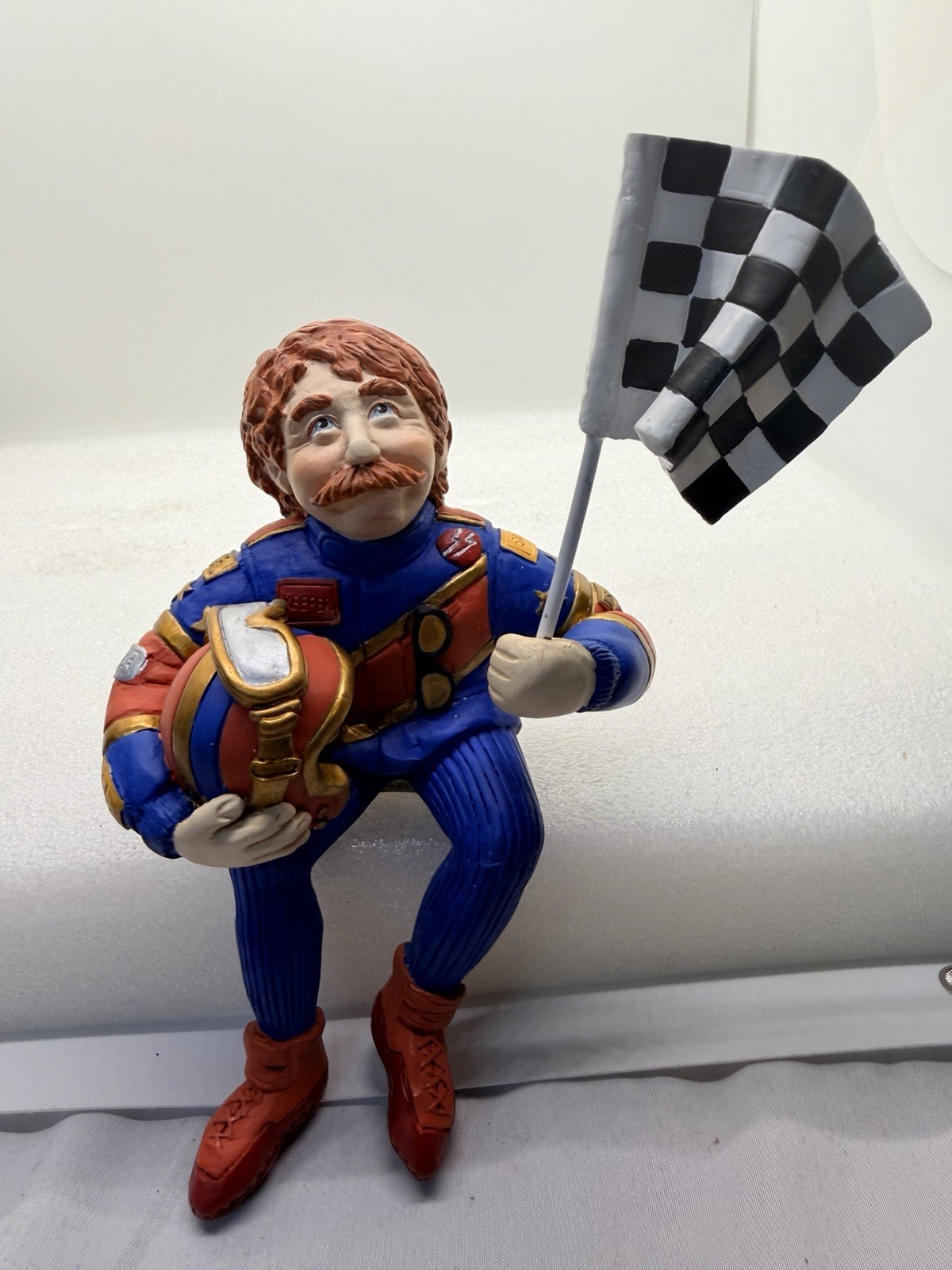 Keeper Of The Checkered Flag Figurine Shenandoah Designs #1435 Shelf Sitter