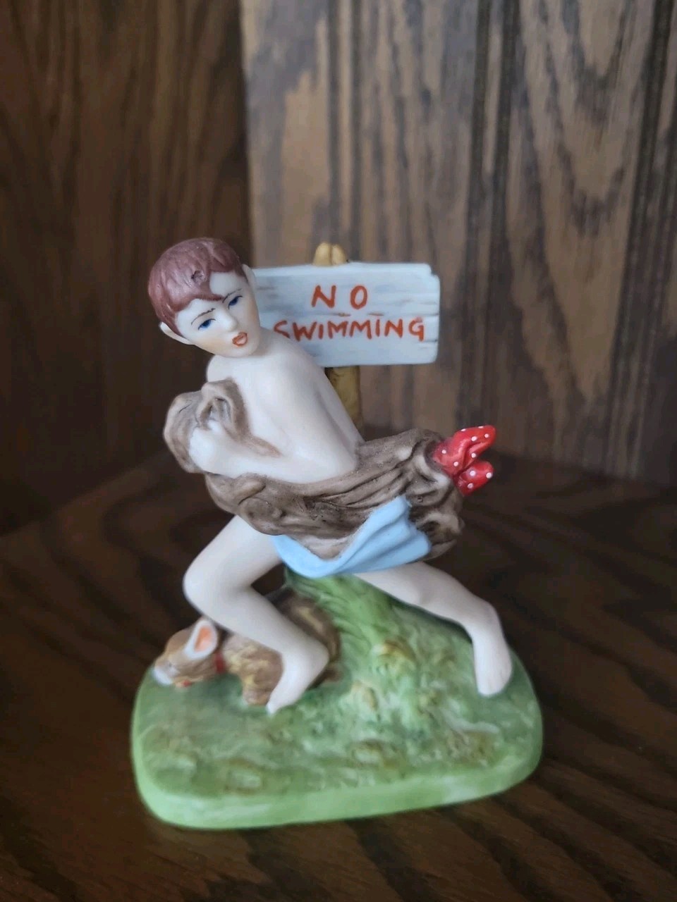 Norman Rockwell “No Swimming” Figurine