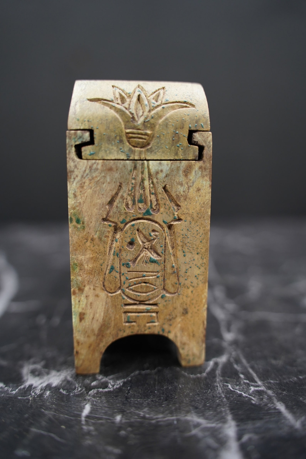 Four Replica Canopic jars With a box Tomb with the amazing decoration