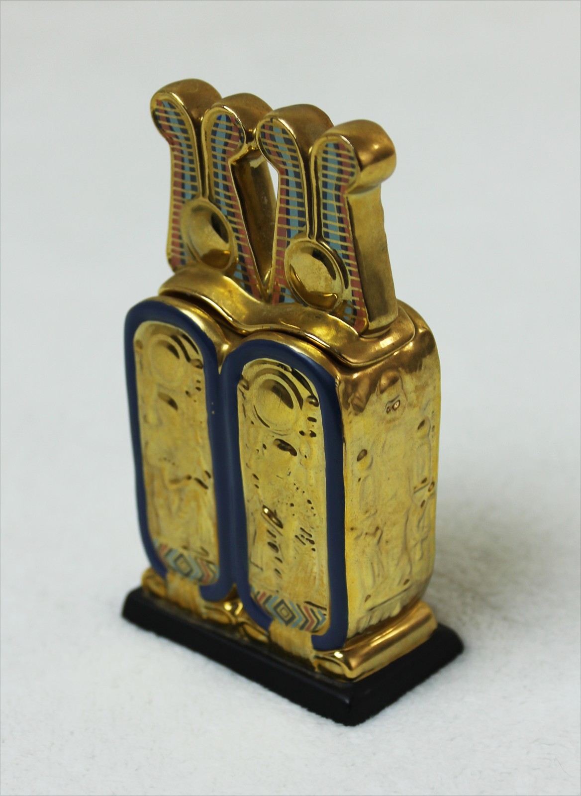 Double Cartouche-Shaped Container Franklin Mint Treasures of Tutankhamun 1989